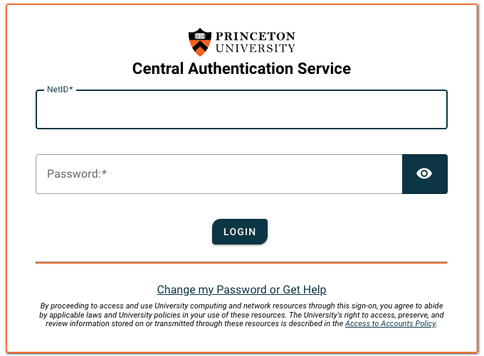 OIT CAS Login Panel