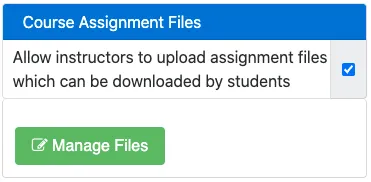 course assignment files